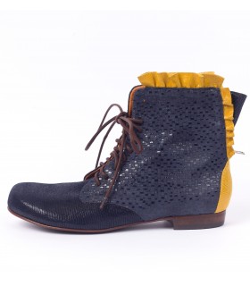 Poil de carotte Bleu marine Jaune