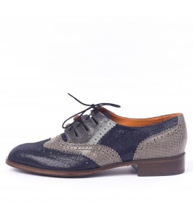 Kilt Bleu marine Pied de poule