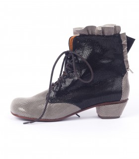 Shirley Noir Pied de poule