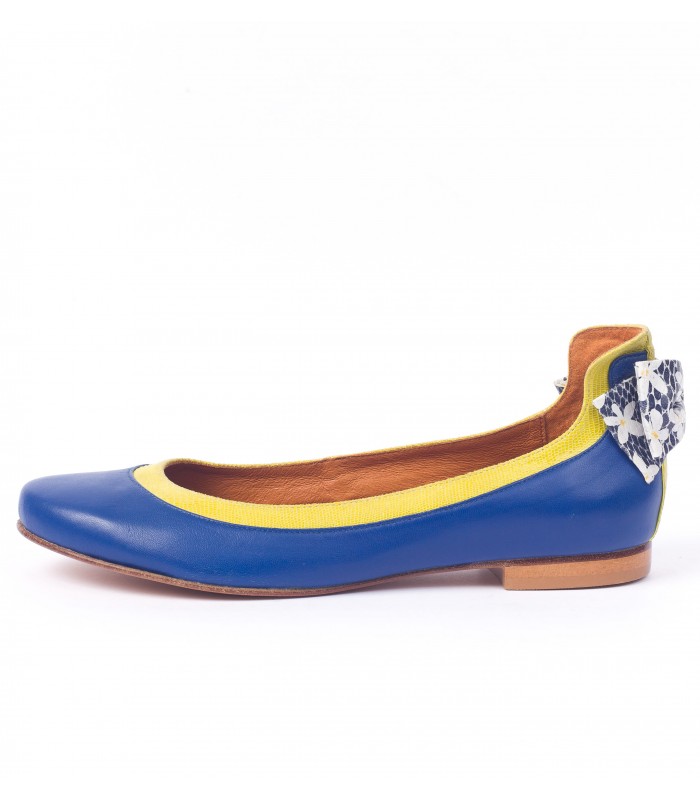 Ballerine Bleu Jaune