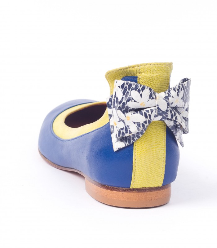 Ballerine Bleu Jaune