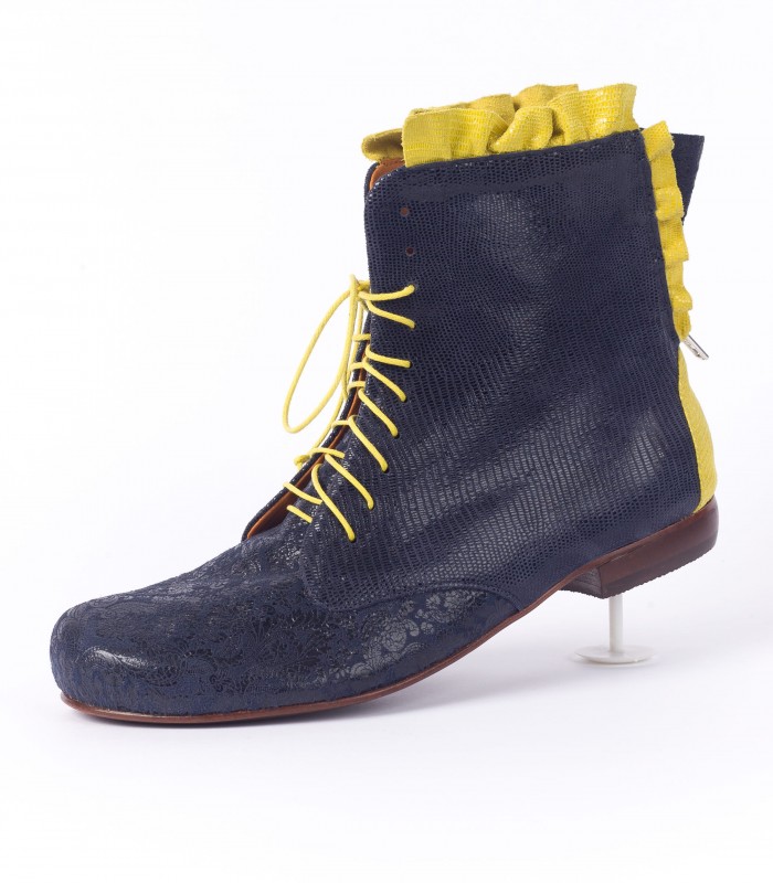 Poil de carotte Bleu marine Jaune