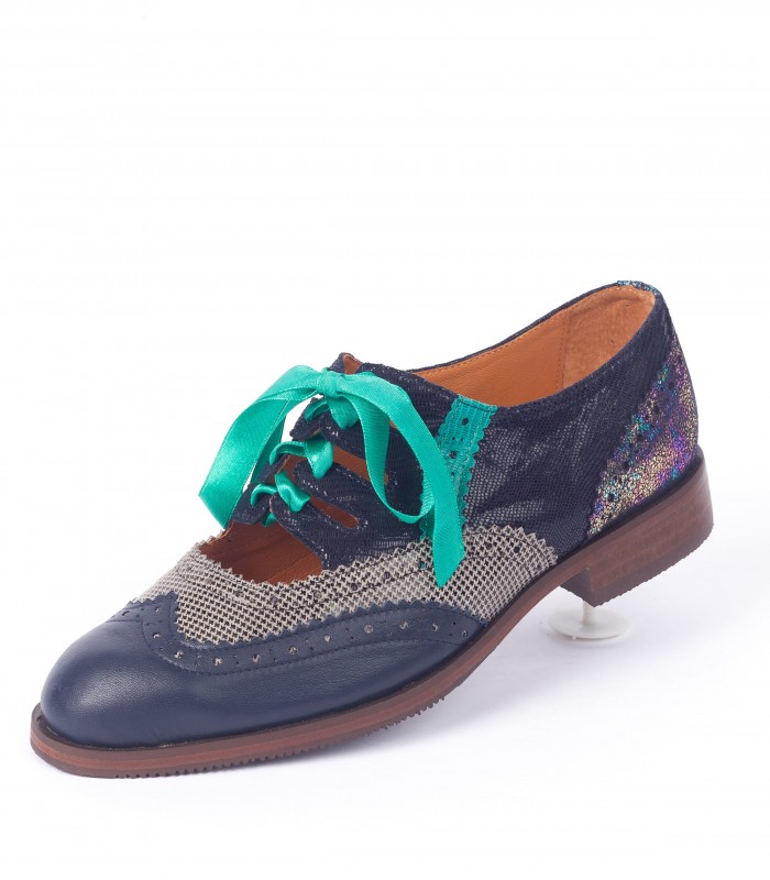 Kilt Bleu marine Pied de poule