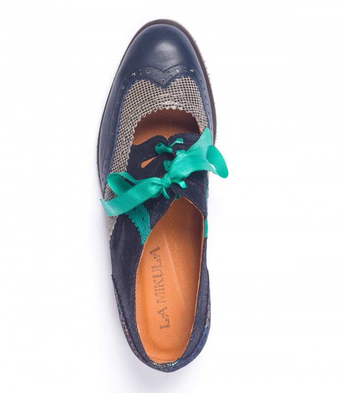 Kilt Bleu marine Pied de poule