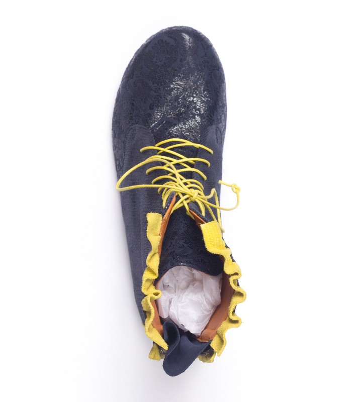 Poil de carotte Bleu marine Jaune